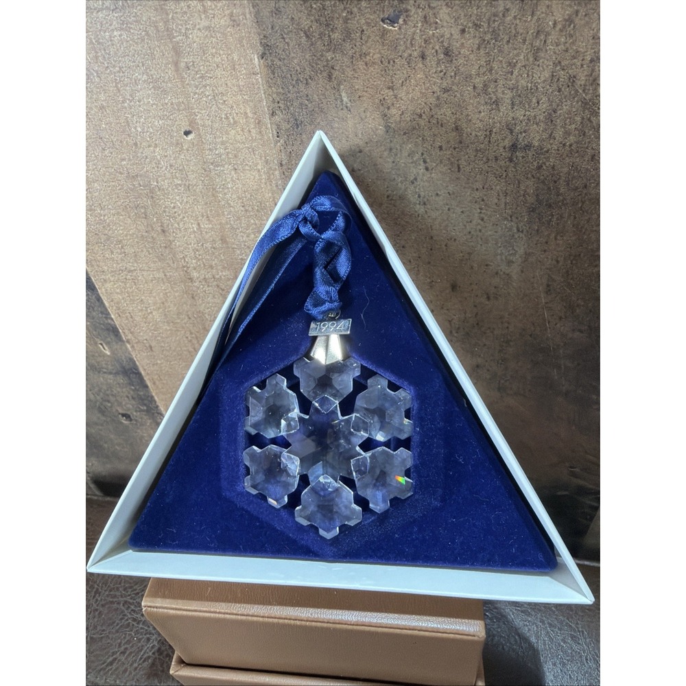 Swarovski Crystal Annual Edition Christmas Ornament 1994 Star Snowflake No COA
